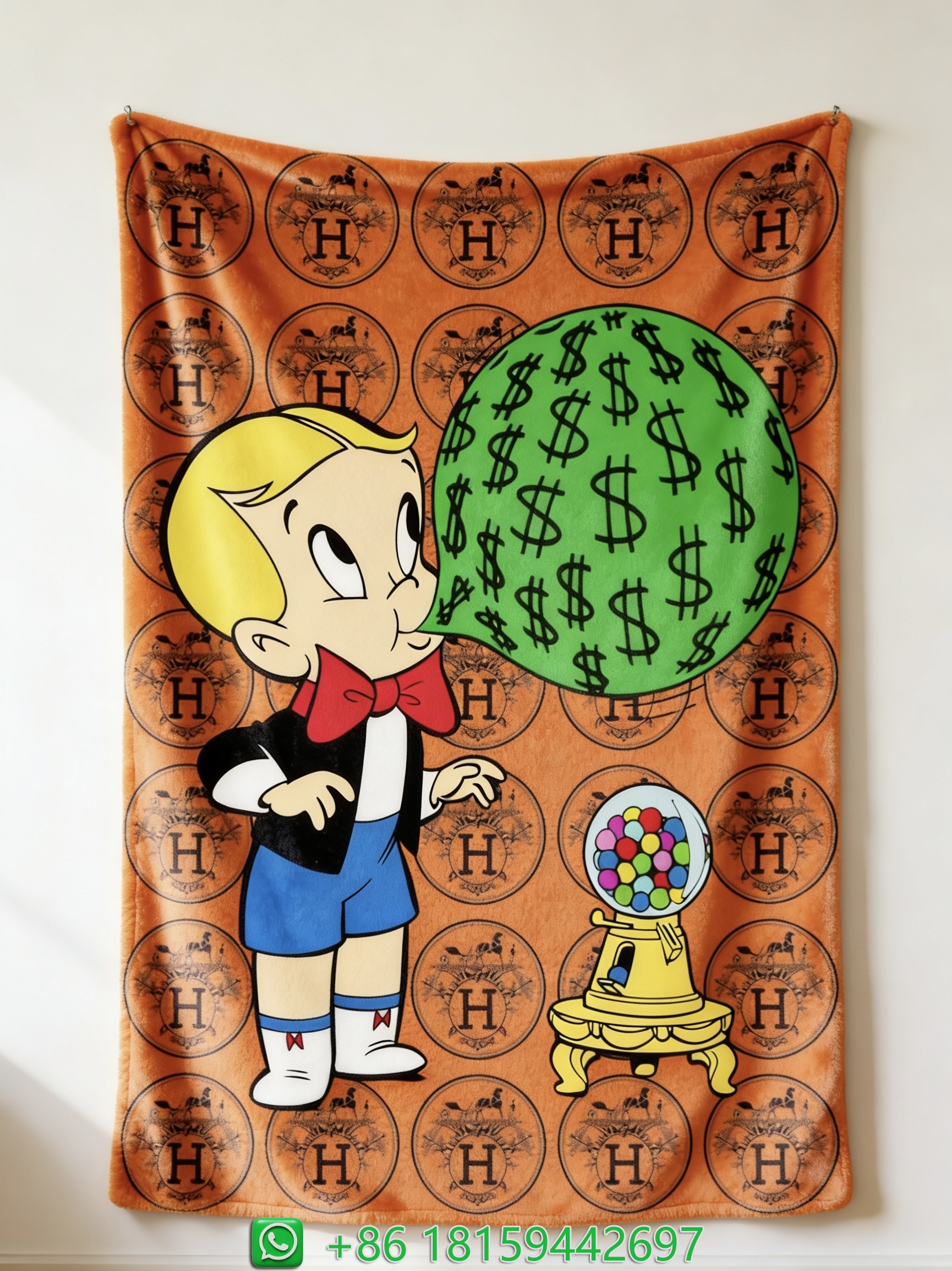 Hermes Throw Blankets